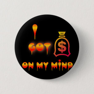 Geld voor mij ronde button 5,7 cm