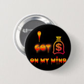 Geld voor mij ronde button 5,7 cm (Voorkant /achterkant)