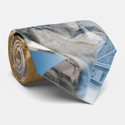 Geld: Wees rijk Stropdas (Opgerold)