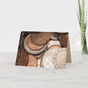 Geld wenskaart kaart