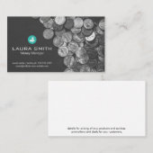 geldbeheerder | boekhouding | Munten Visitekaartje (Voorkant / Achterkant)