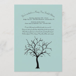 Geldbomen Bridal Shower-uitnodigingen Kaart