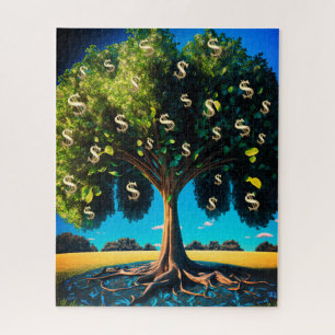 Geldbomen, welvaartsrijkdom, dichtheidsbundel legpuzzel