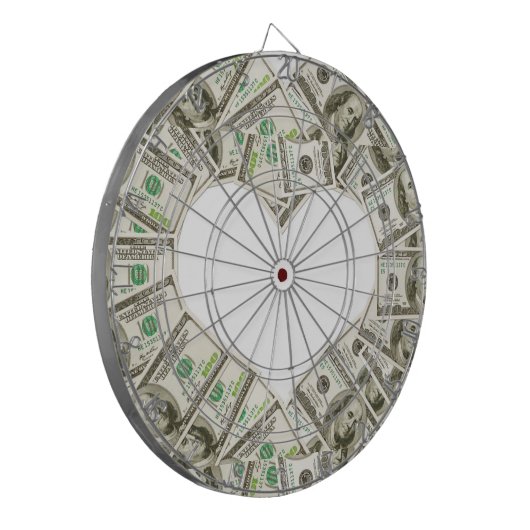 gelddartboard dartbord (Voorkant Links)