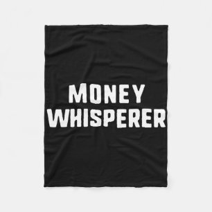 Geldfluisteraar Grappige Minnaar Maker Investeren Fleece Deken