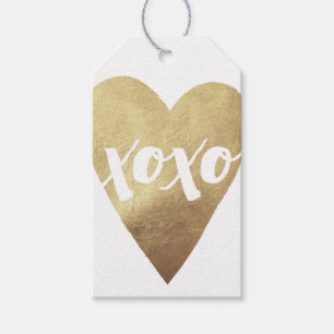Geldig XOXO Valentijnsdag Gift Label - Wit Cadeaulabel