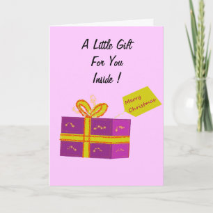 Geldkaartje Feestdagen Kaart