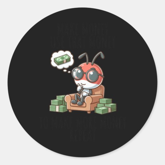 geldmaker ant Sticker (Voorkant)