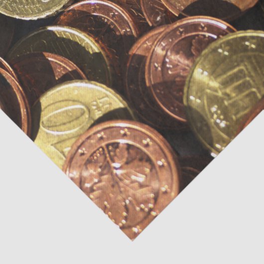 geldmunten tissuepapier (Detail)