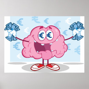 Geldovermaking Creator Holding Cash Poster