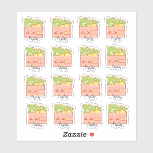 geldportefeuille sticker (Vel)