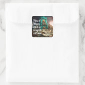 Geldrijkdom Dichtheid Bevirmingen Vierkante Sticker (Tas)