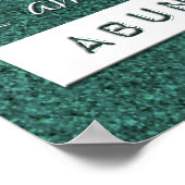 Geldrijkdom Yoga Mindful Quote Poster (Hoek)