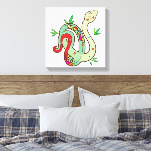 Geldslang Canvas Afdruk (Insitu (Slaapkamer))