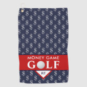 Geldspel Golf met uw Monogram Golfhanddoek (Voorkant)