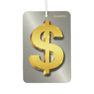 Geldsymbool Golden Dollar Luchtverfrisser
