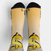Geldsymbool Golden Dollar Sokken (Top)