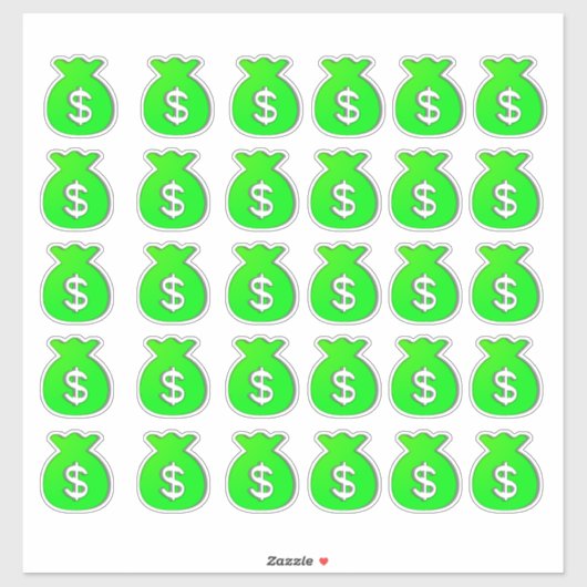 Geldzak Stickers (Vel)