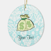 Geldzakken; Cute Keramisch Ornament (Links)
