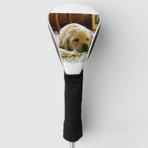 gele 2-labpuppy golfheadcover