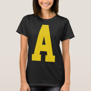 Gele a' op rood voor Alvin kostuum Halloween en f T-shirt