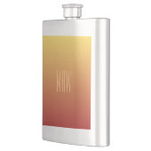 Gele aangepaste monogram rode gradiënt flacon (Links)