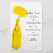 Gele aanjager in het menu Vase Wedding (Voorkant)