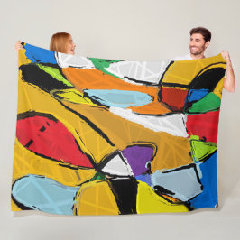 Gele Abstracte deken