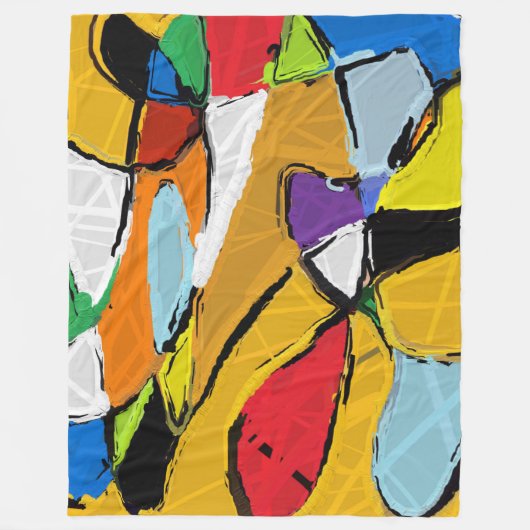 Gele Abstracte deken (Voorkant)