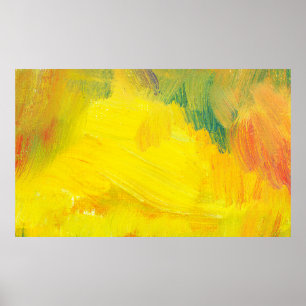 gele abstracte textuur aol poot. handgetekende tes poster