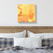 Gele Abstracte textuur Canvas Afdruk (Insitu (Slaapkamer))