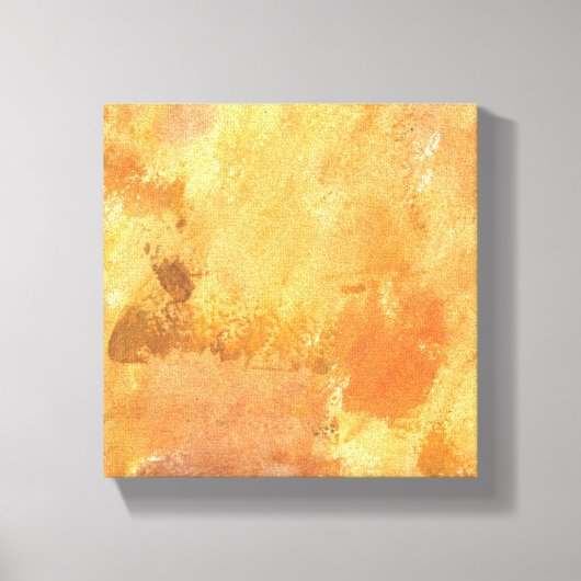 Gele Abstracte textuur Canvas Afdruk (Voorkant)