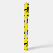 Gele Achtergrond Fleur-de-lis Patroonontwerp Case-Mate iPhone Case (Achterkant / Rechts)