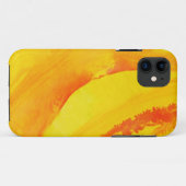 gele achtergrond. waterverf op papier Case-Mate iPhone case (Achterkant (horizontaal))