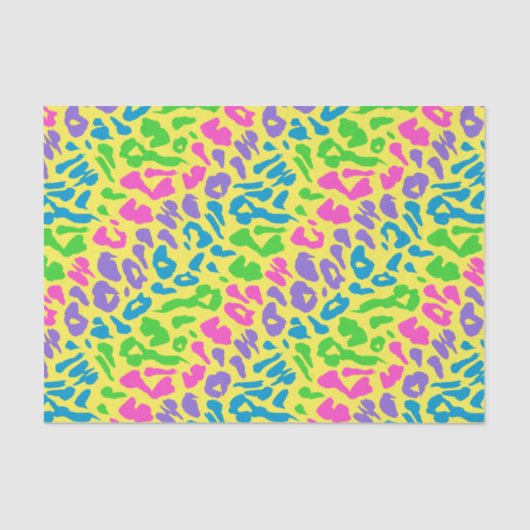 Gele achterkant luipaard tissuepapier (Voorkant)