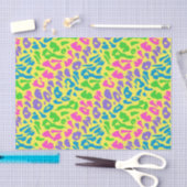 Gele achterkant luipaard tissuepapier (Craft)