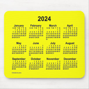 Gele agenda 2024 van Janz Muismat