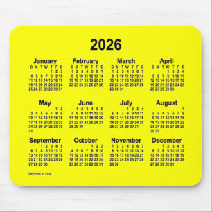 Gele agenda 2026 van Janz Muismat