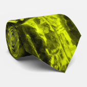 Gele alligatorhuid stropdas (Opgerold)