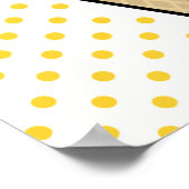 Gele amberkleurige ijskap poster (Hoek)