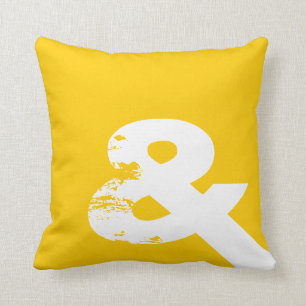 Gele ampersand Pillow-kussen Kussen