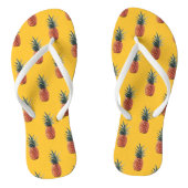 Gele anananas teenslippers (Voetbed)