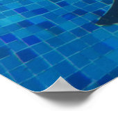 Gele anananasappelvruchten poster (Hoek)