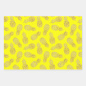 Gele anananassen inpakpapier vel (Voorkant)