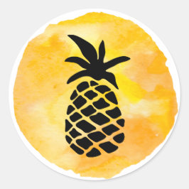 Gele Ananas Sticker