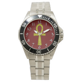 Gele Ankh Watches Horloge