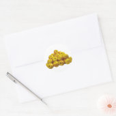 Gele appels ronde sticker (Envelop)