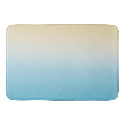 Gele Aqua Ombre Badmat (Voorkant)