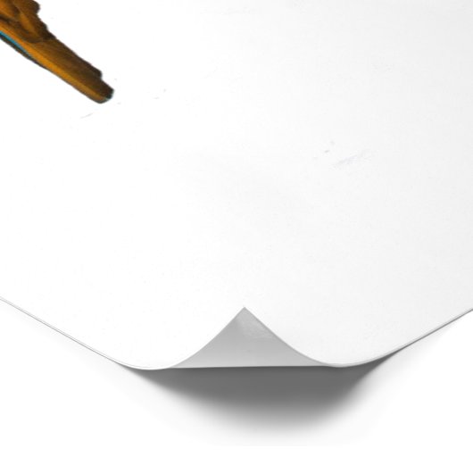 Gele Ara van Johannes Stötter Poster (Hoek)