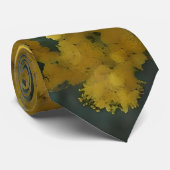 Gele Australische Wattle Bloemen, Stropdas (Opgerold)